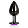 Ouch! Bijou anal Heart Gem S 6 x 2.6cm Noir-Violet